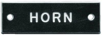 BERNARD ENGRAVING IP009 NAMEPLATE-HORN PKG/5